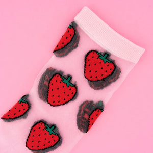 Calzini | Trasparenti con Fragole