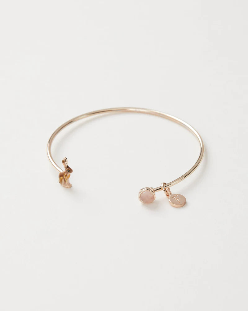 Enamel Hare Bangle | Bracciale