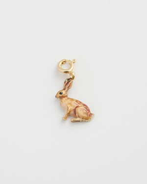 Fable Enamel Rabbit Charm | Ciondolo