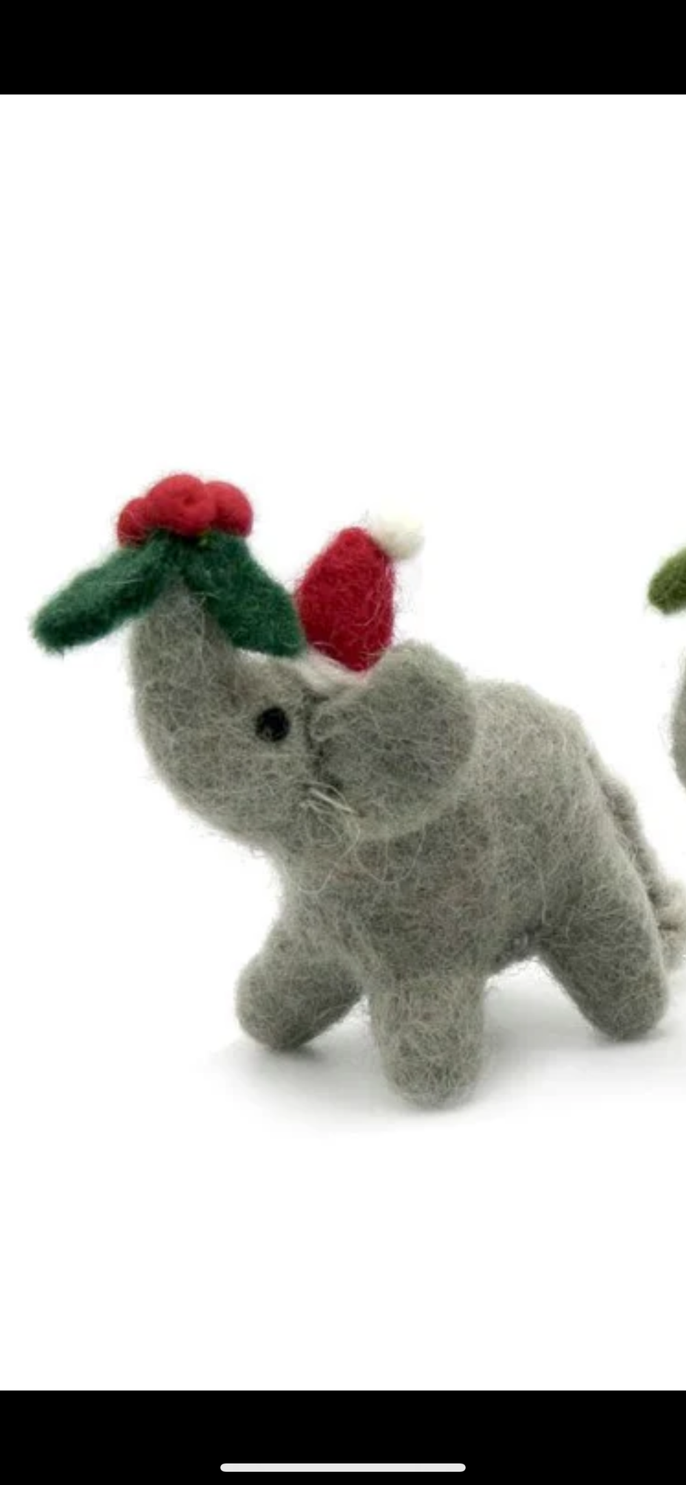 Decoro Natale | Elefante con Vischio