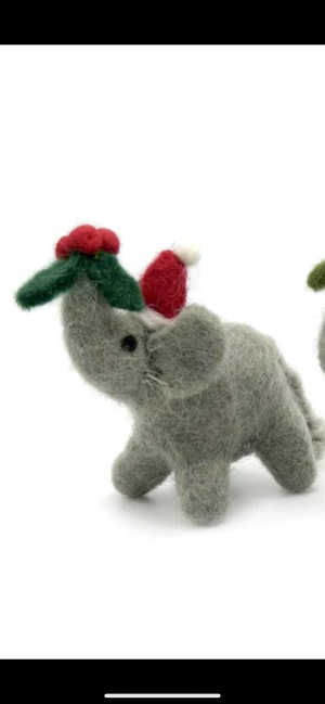 Decoro Natale | Elefante con Vischio