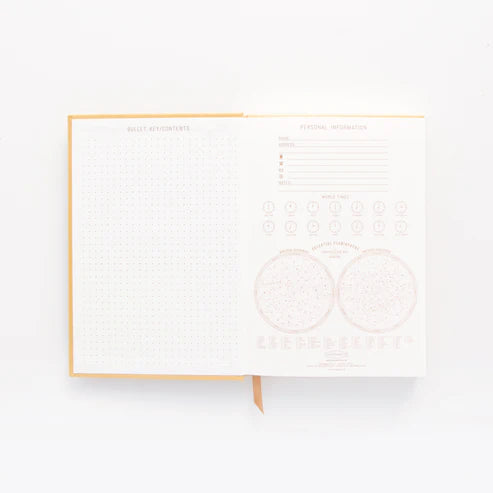 Suedette Hardcover Journal | Ochre