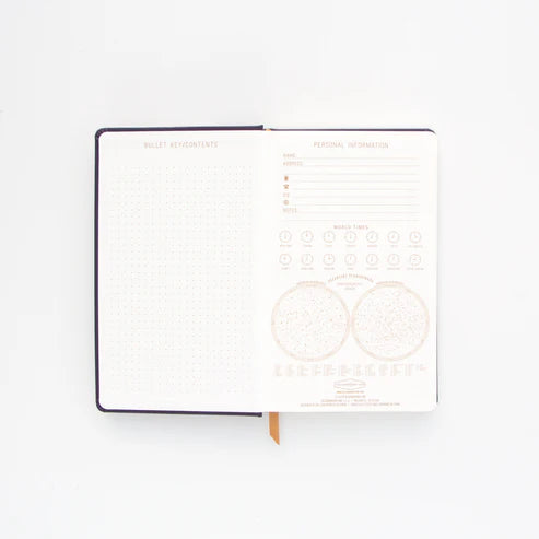 Bookcloth Hardcover quaderno | Moon Phases