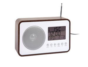Alarm Clock FM Radio | Dark Wood