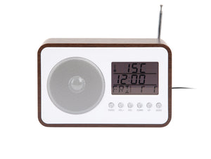 Alarm Clock FM Radio | Dark Wood