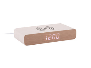 Alarm Clock Retro Flat LED | White
