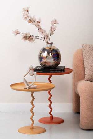 Side Table Zig Zag | Medium | Ochre