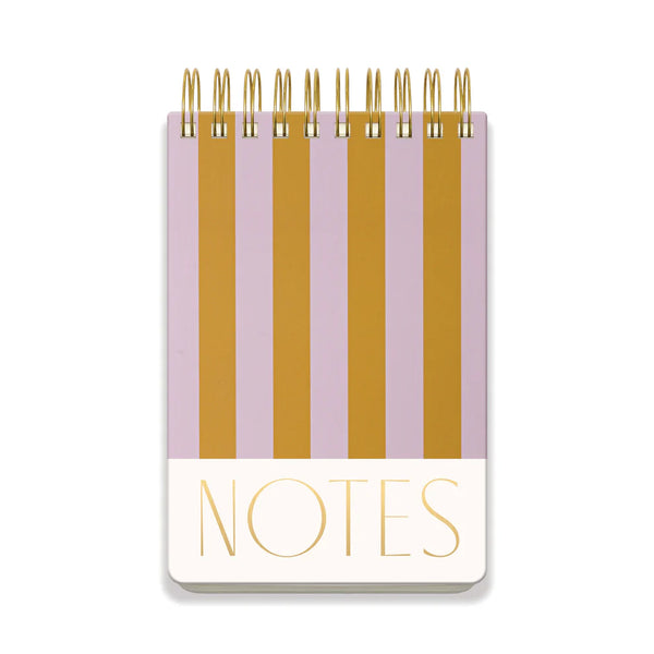 Large Chunky Notepad | Lilac + Ochre Stripes