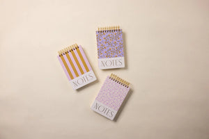 Large Chunky Notepad | Lilac + Ochre Stripes