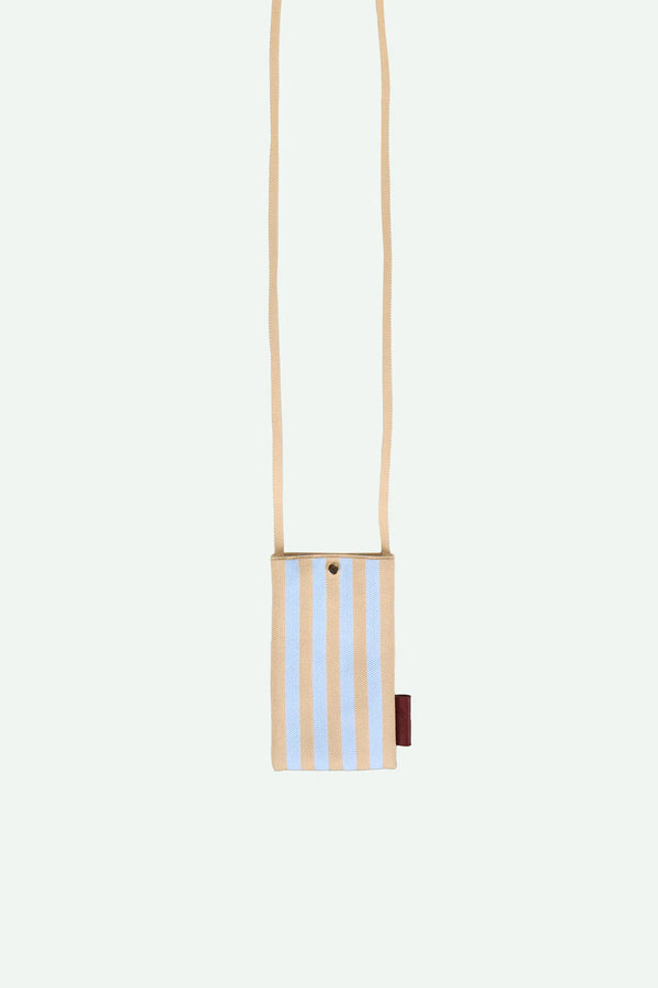 Phone Pouch | Knitted stripes | Marzapane e cielo
