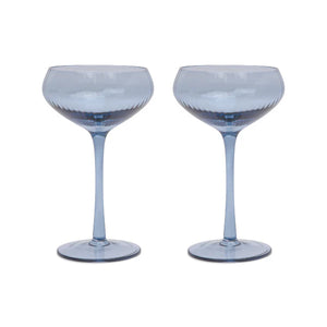 The Lou Coupe Glass | Set of 2 Blue