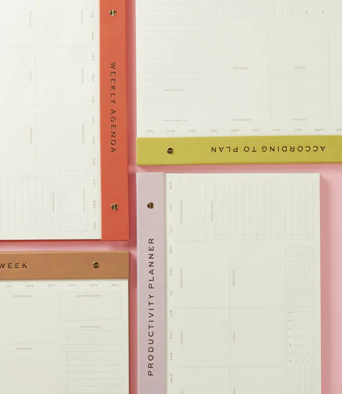 Weekly Notepad Matcha | According To Plan