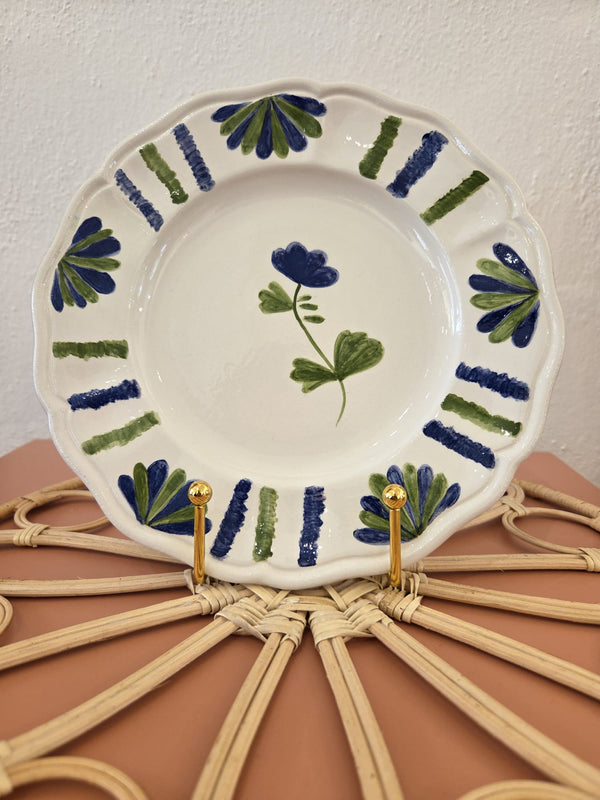 Fiore | Piatto Piano dipinto a mano 21cm