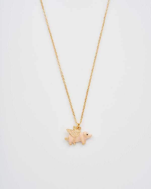 Collana | Maialino con le ali