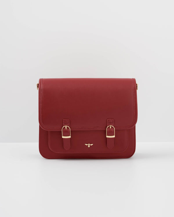 Cartella Burgundy con interno floreale