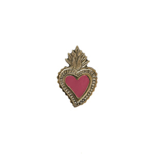 Doorknob Brass Heart Fire
