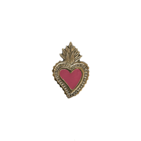 Doorknob Brass Heart Fire