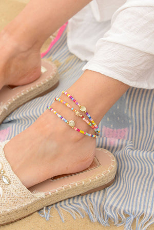 Cavigliera | Perline Arcobaleno