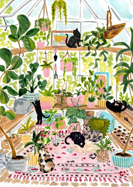 Puzzle Chats botanistes | 500 Pezzi