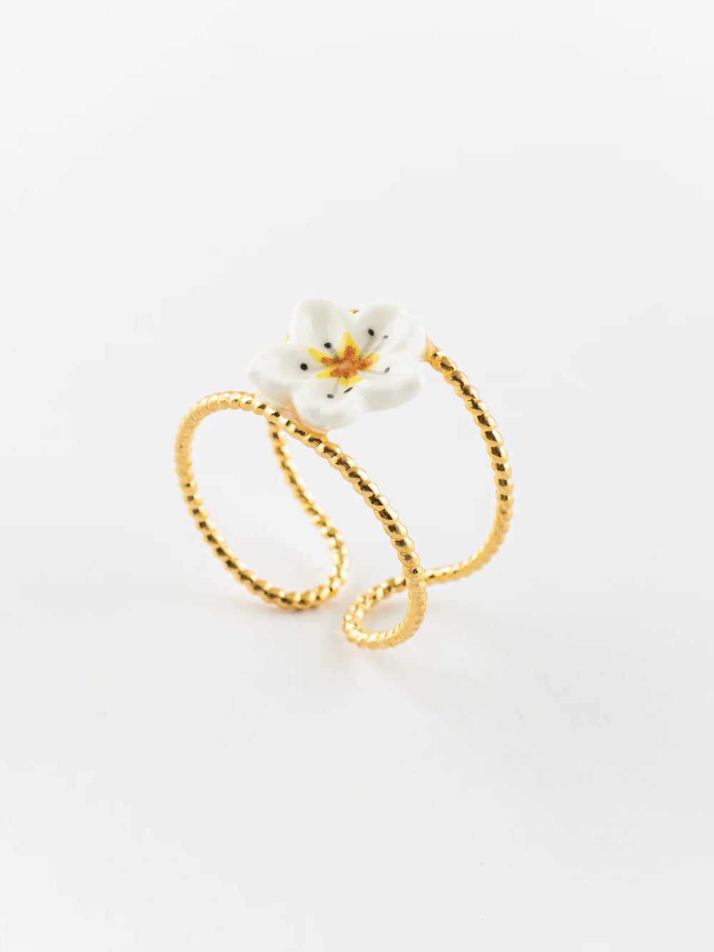 Doppio anello bubble | Fiore