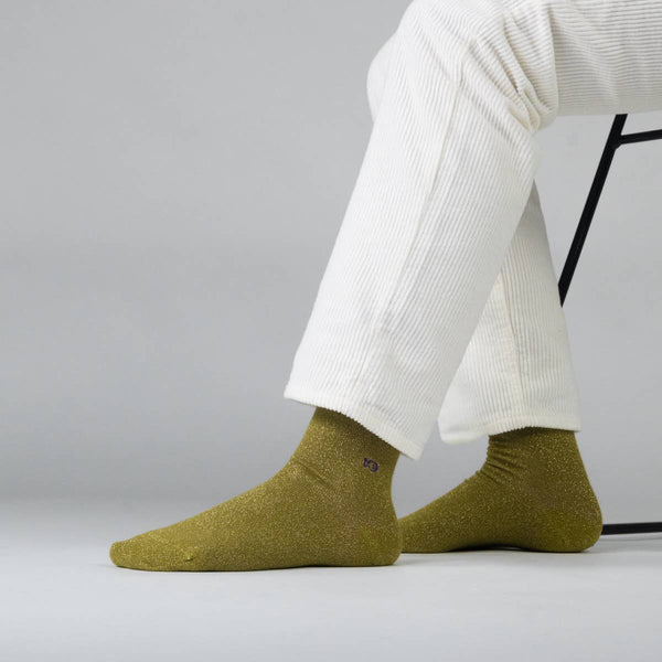 Calzini | Olive verde chiaro glitter
