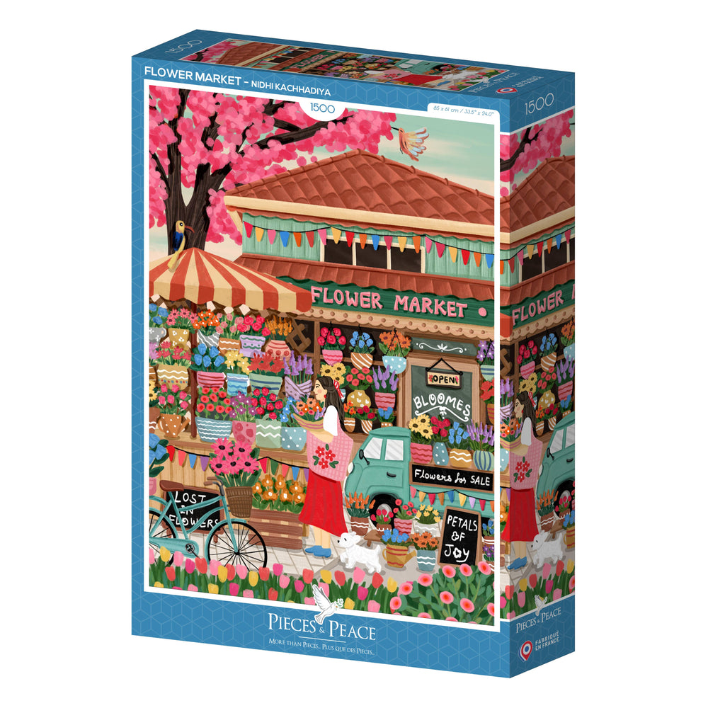 Puzzle Flower market | 1500 Pezzi