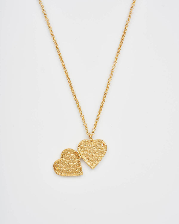 Collana | Medaglione Cuore floreale