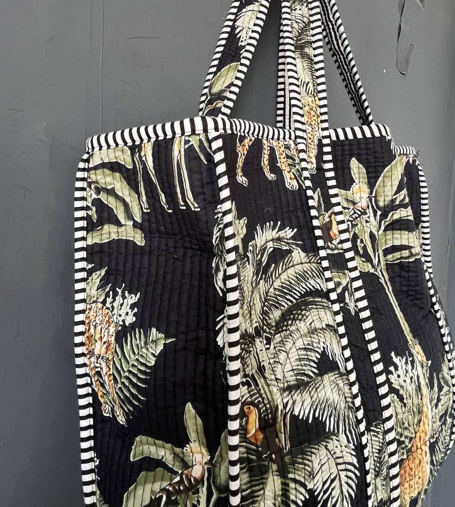 Borsa Trapuntata |  Tiger & Floral