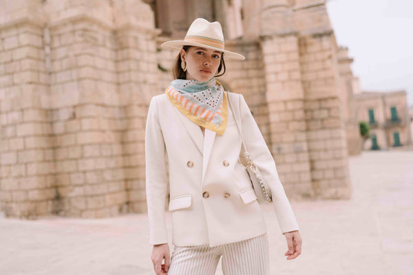 Foulard in Cotone | Uccelli Azzurro