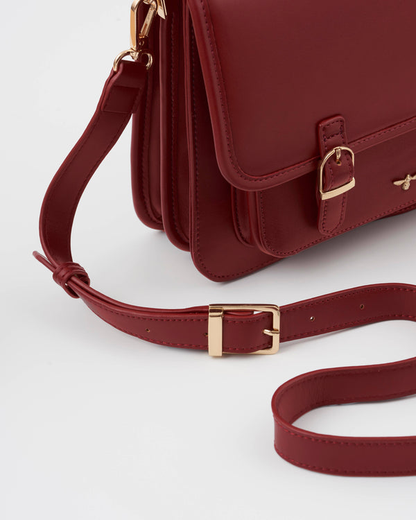 Cartella Burgundy con interno floreale