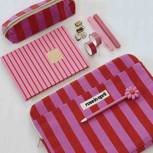 Custodia per Laptop | Octave | Righe Orchidea Rosso