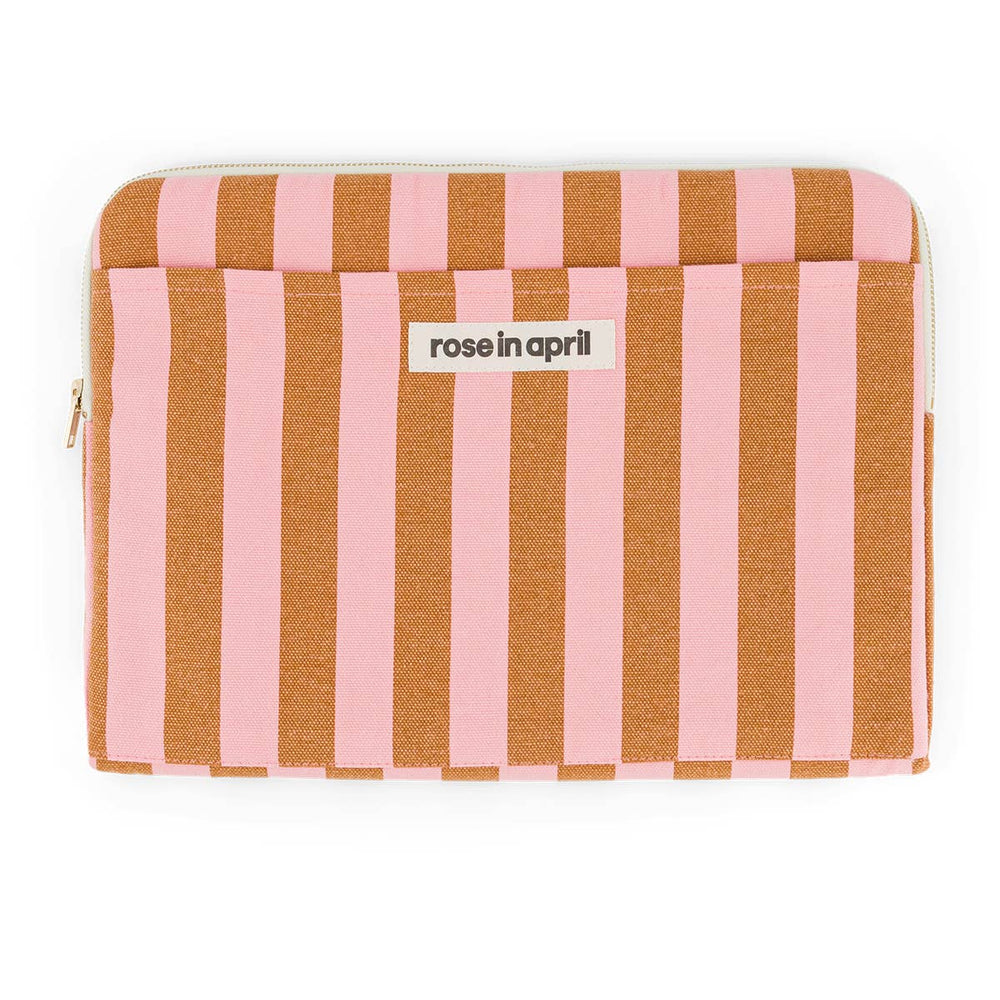 Custodia per Laptop | Octave | Righe Caramello Fragola