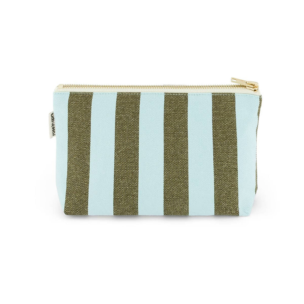 Pochette | Sofia | Righe Acqua Oliva