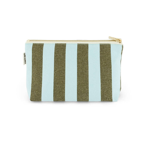 Pochette | Sofia | Righe Acqua Oliva