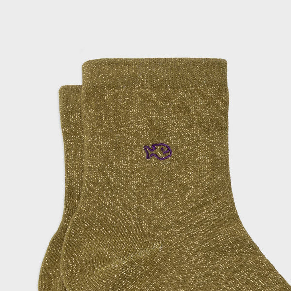 Calzini | Olive verde chiaro glitter