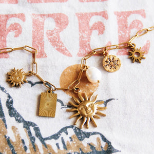 Collana con ciondoli 'Sun Lover'