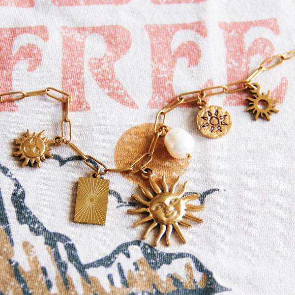 Collana con ciondoli 'Sun Lover'