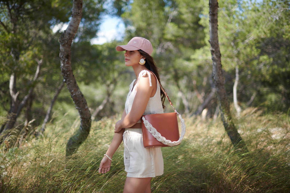 Cappello Rosa con Palma