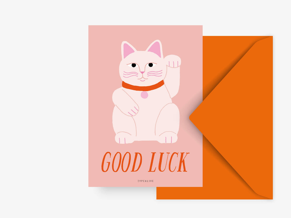 Cartolina A6 | Lucky cat