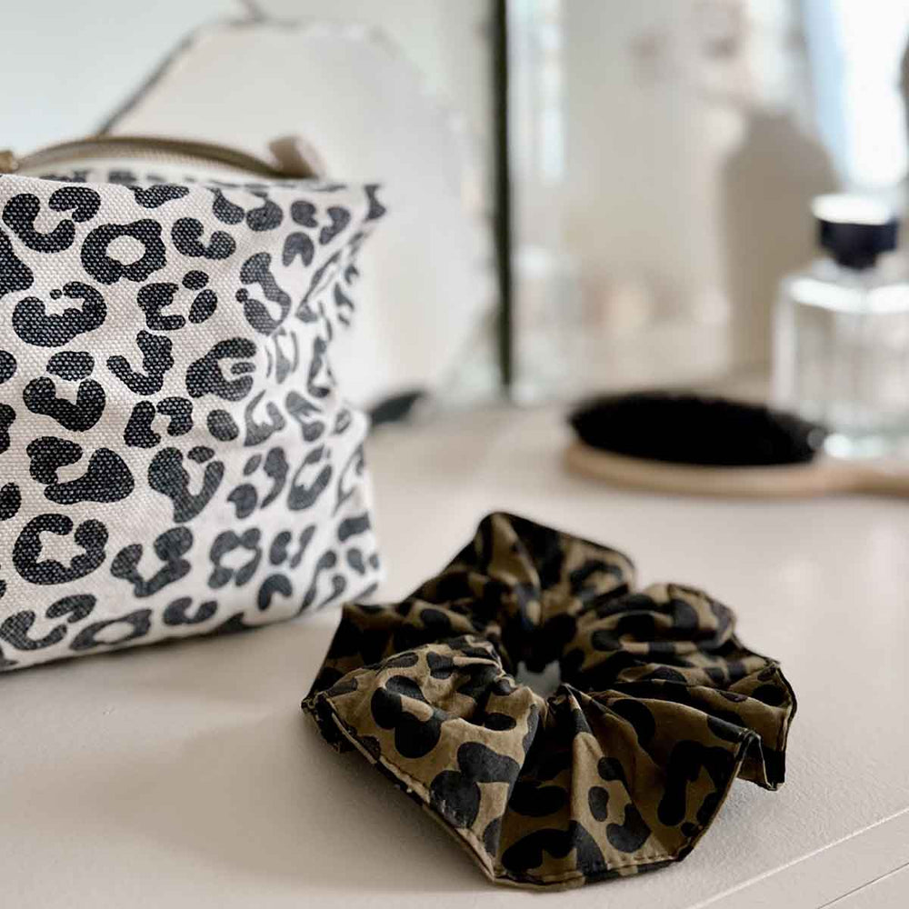 Scrunchie | Chouchou | Leopardato Oliva