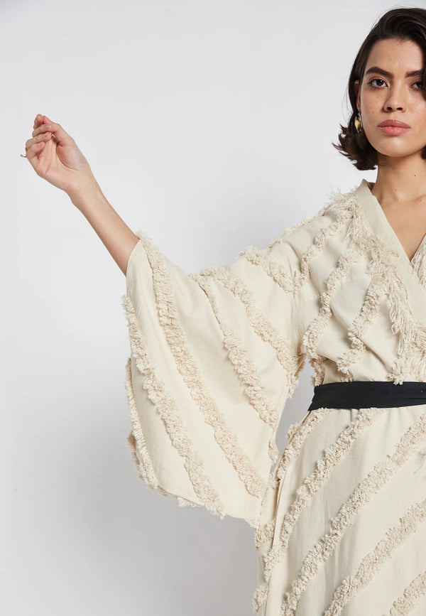 Fern Beige Kimono | S-M