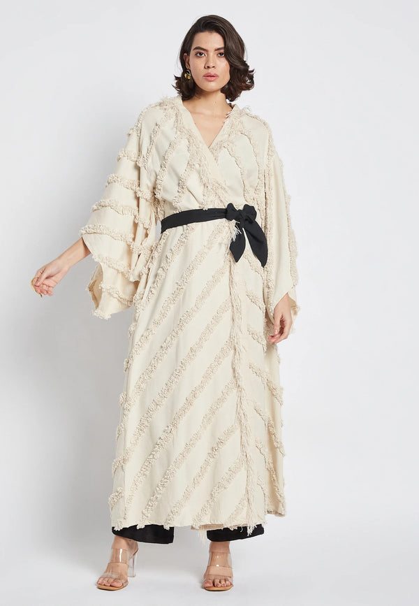 Fern Beige Kimono | S-M