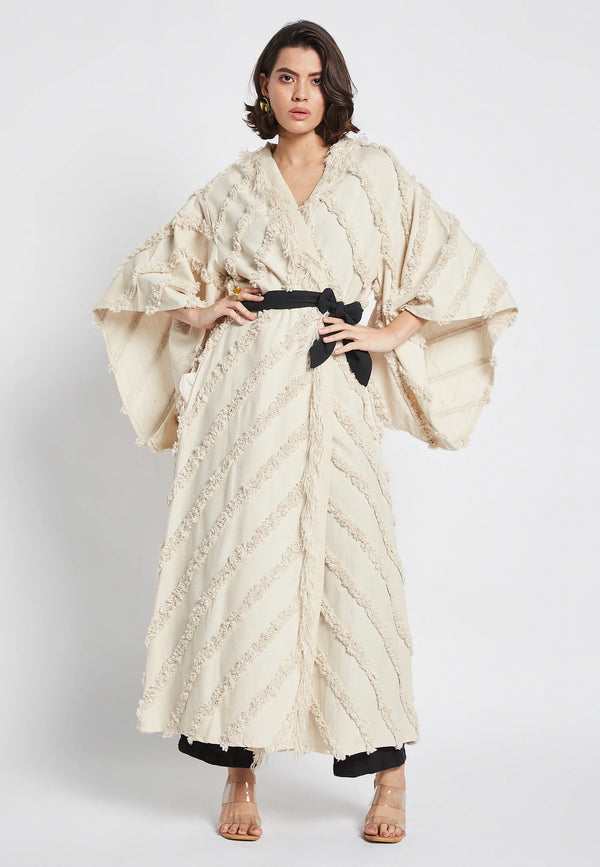 Fern Beige Kimono | S-M