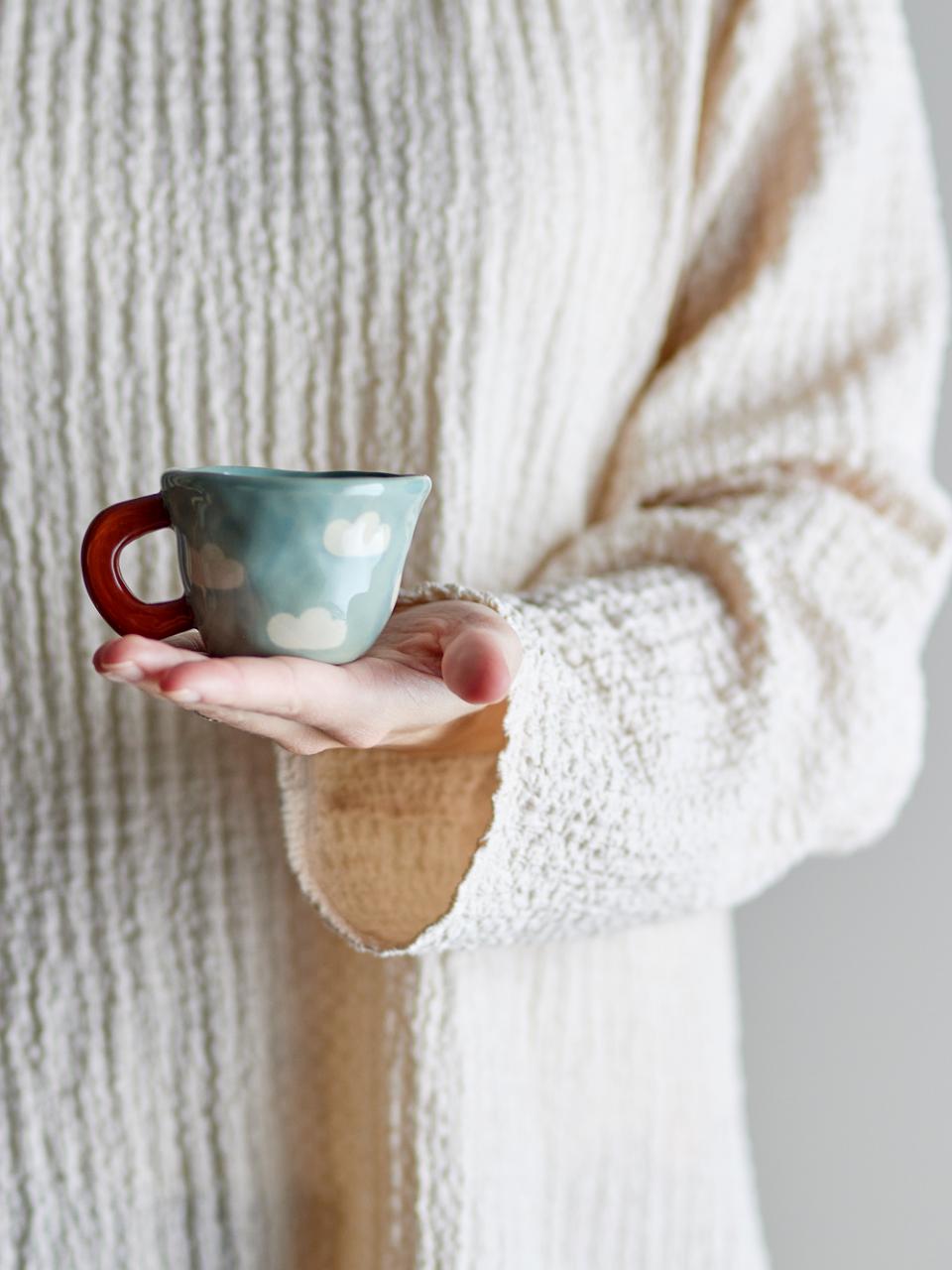 Mini Tazza Nini | Blu con nuvolette