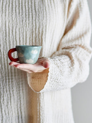 Mini Tazza Nini | Blu con nuvolette