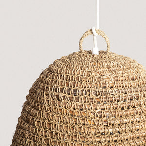 IUTA BIG | Lampadario in corda rattan e iuta artigianale