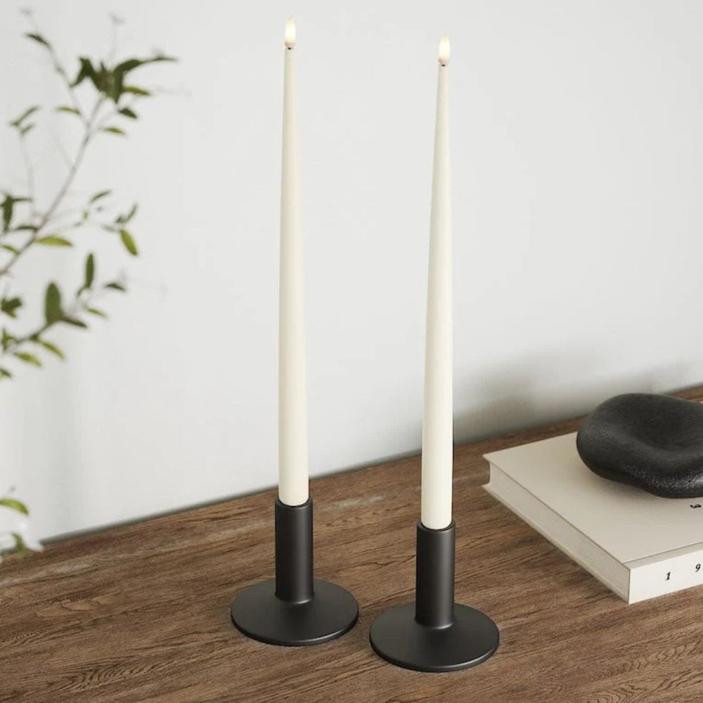 CANDELE LED | Coppia di Candele Led Luxury Homeart | Shiny Dinner Candle h.38 - big size