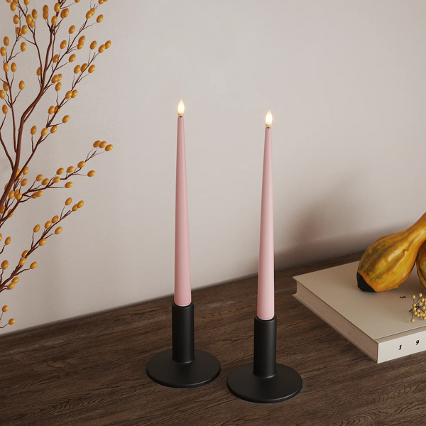 CANDELE LED | Coppia di Candele Led Luxury Homeart | Shiny Dinner Candle h.28 - medium size