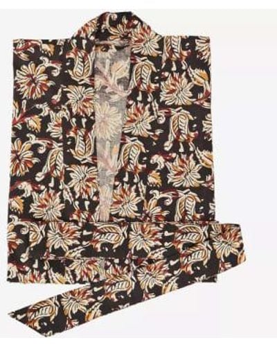 Kimono cotone stampato w / belt | One size