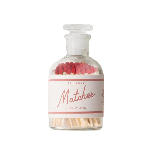 Safety Matches in Glass Bottle | Red